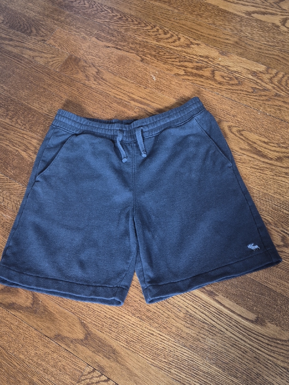 abercrombie kids Essentials Black Sweat Shorts, Size 13/14